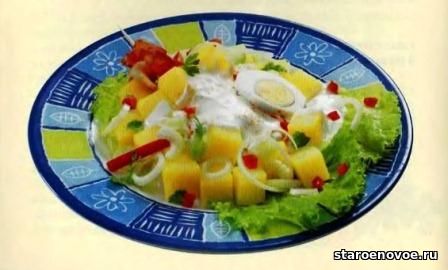 картофельный салат с яйцом