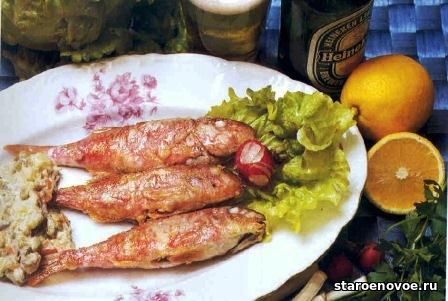 барабулька или султанка жареная