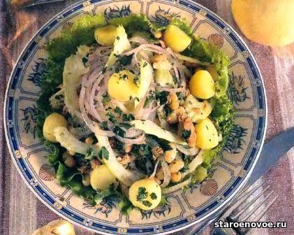 салат картофельный с рыбой