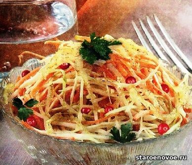салат с капустой и клюквой