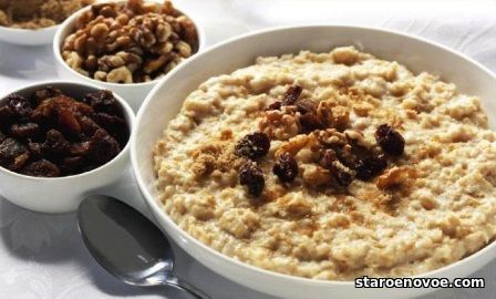 овсяная каша с орехами