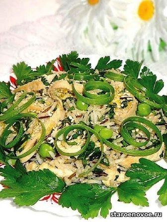 салат с курицей