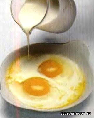 яичница со сливками
